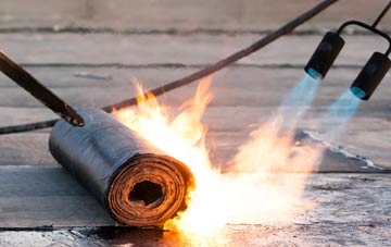 Crooked Soley asphalt flat roofing repairs